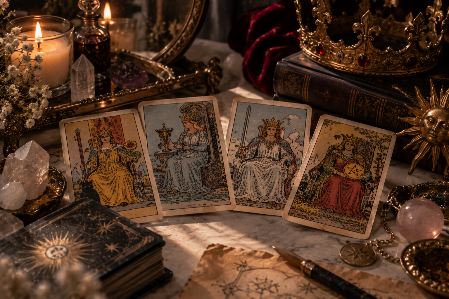 Qual Rainha ou Rei do Tarot é você?